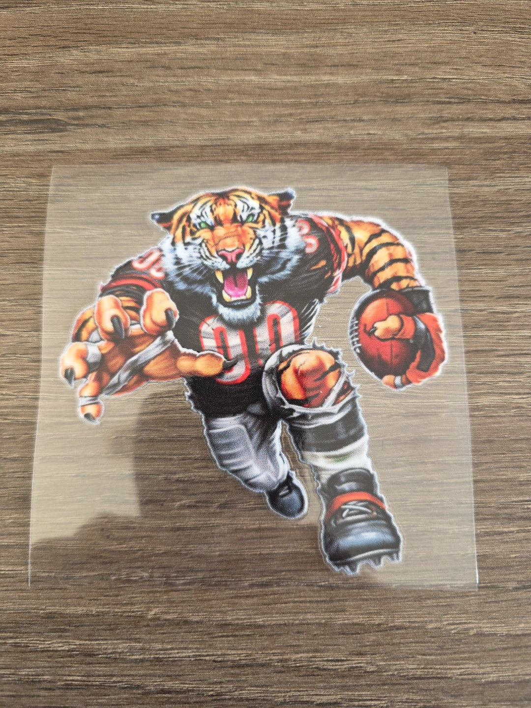 Running Football Player – 4x4 UV DTF Sports Decal