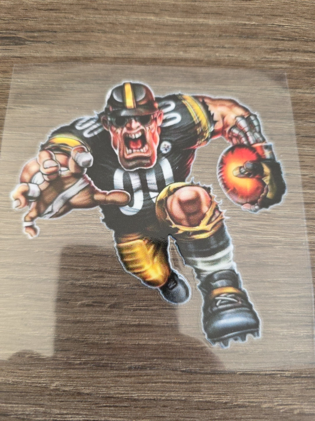 Running Football Player – 4x4 UV DTF Sports Decal