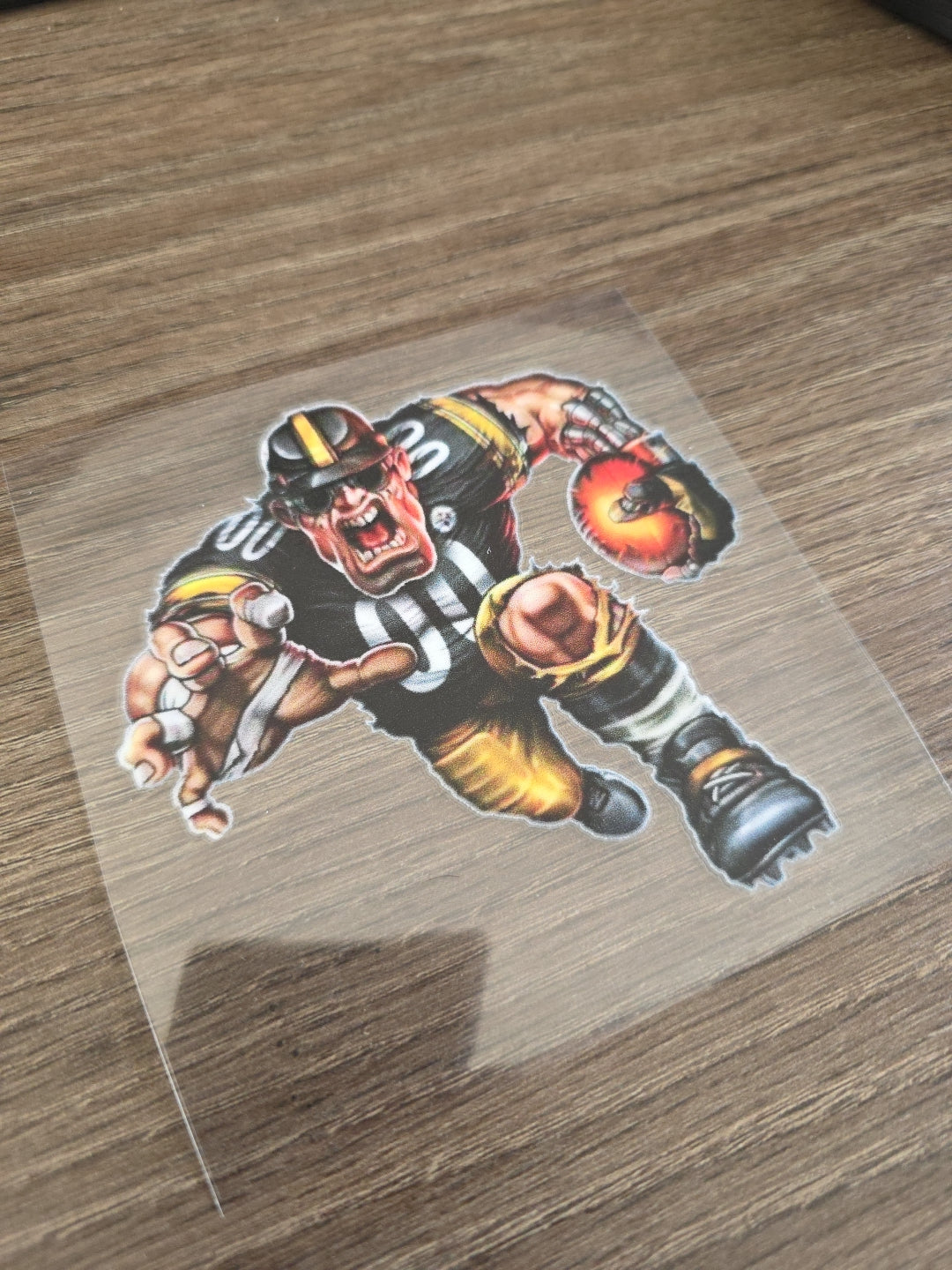 Running Football Player – 4x4 UV DTF Sports Decal