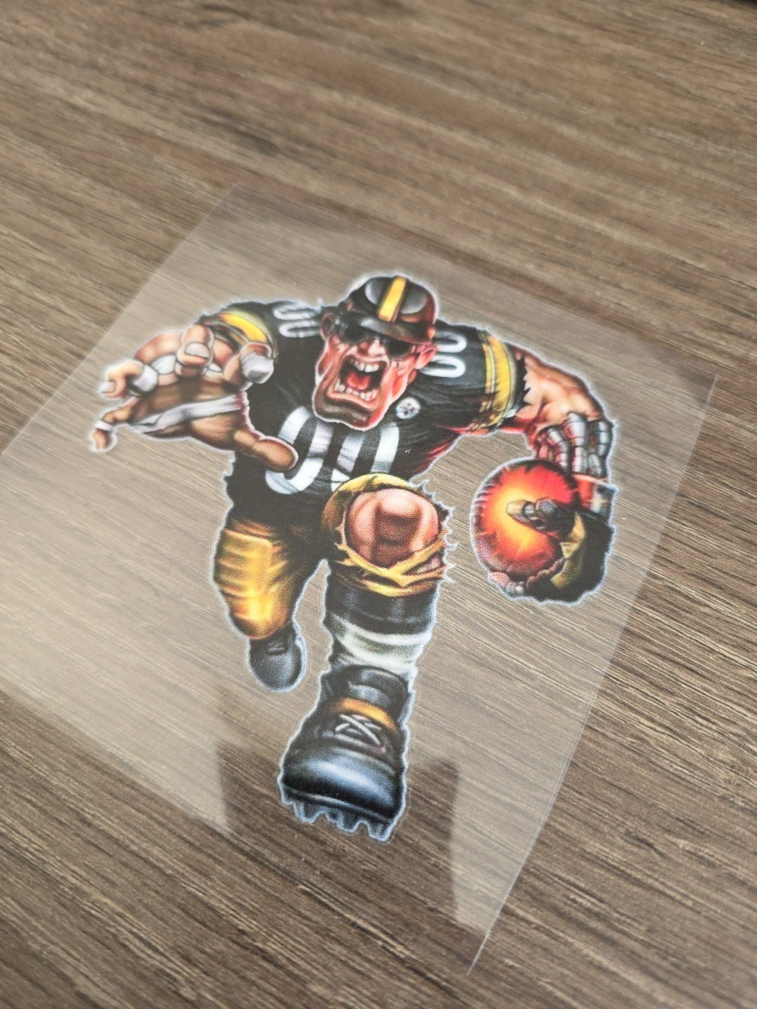 Running Football Player – 4x4 UV DTF Sports Decal