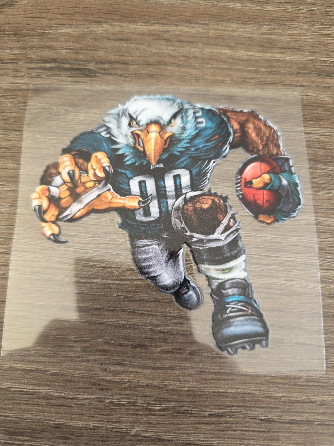 Running Football Player – 4x4 UV DTF Sports Decal