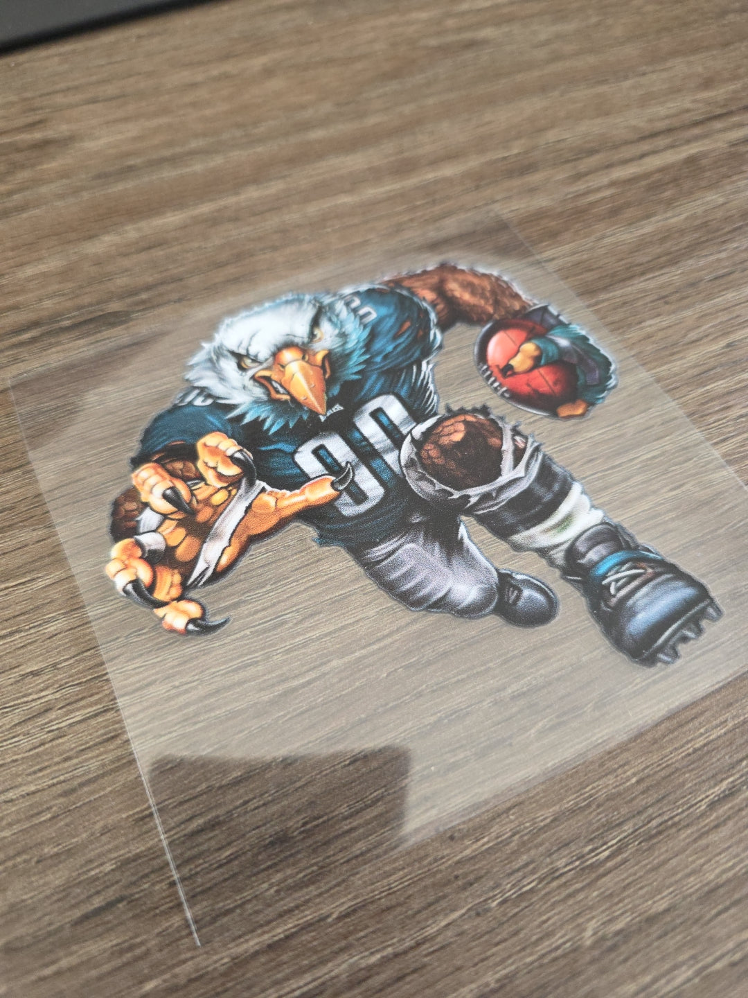 Running Football Player – 4x4 UV DTF Sports Decal