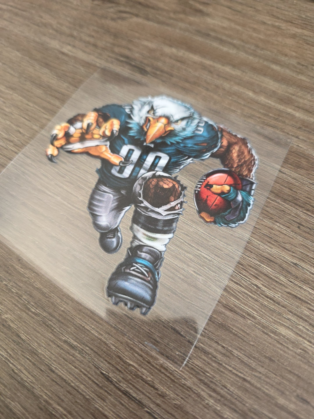 Running Football Player – 4x4 UV DTF Sports Decal