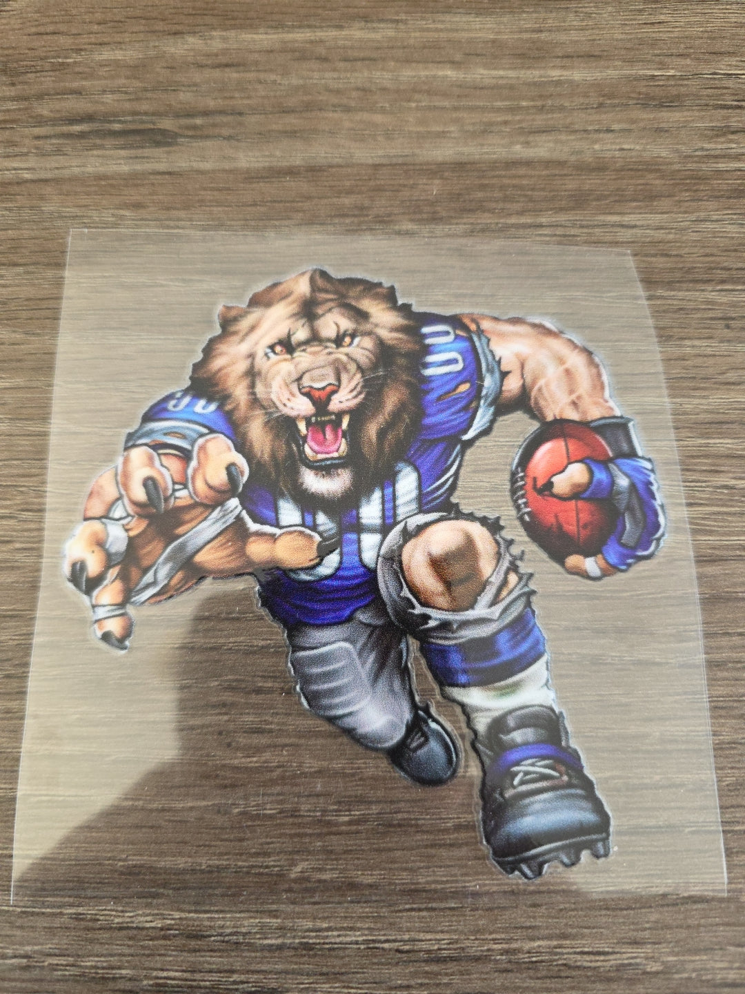 Running Football Player – 4x4 UV DTF Sports Decal