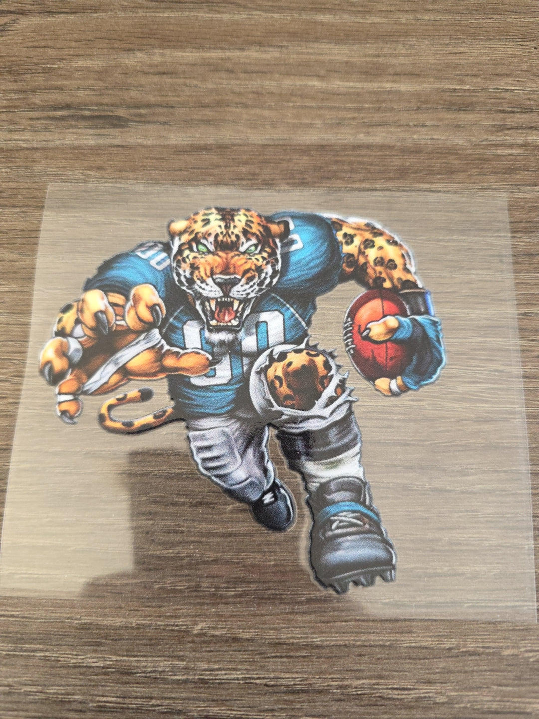 Running Football Player – 4x4 UV DTF Sports Decal