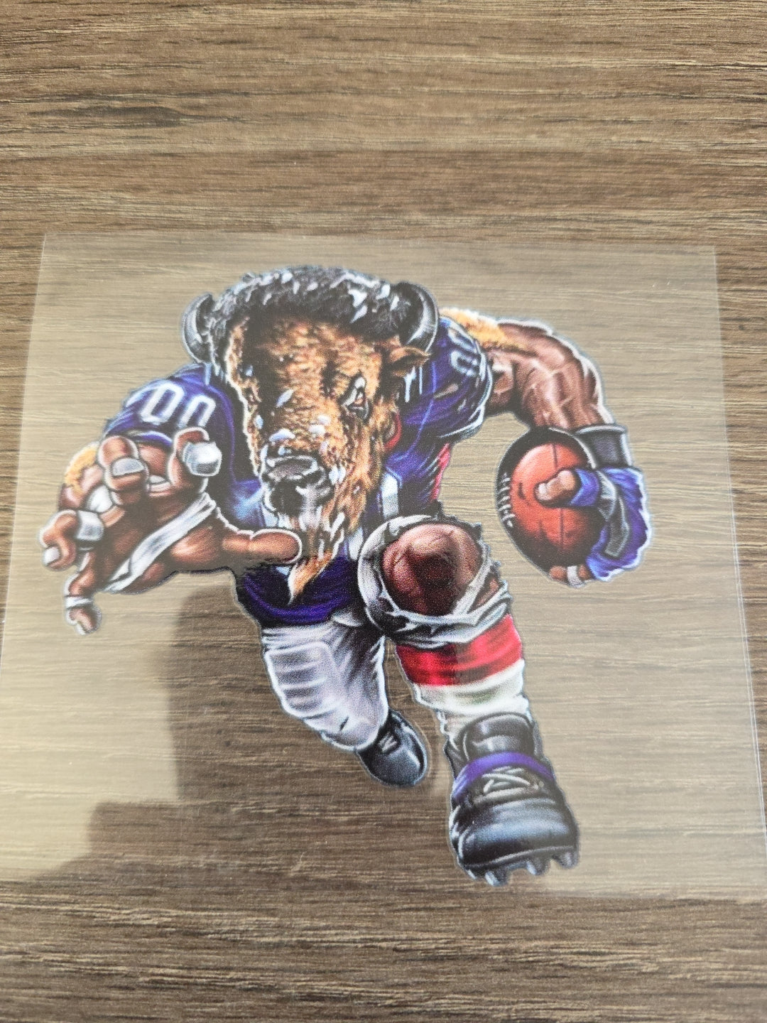 Running Football Player – 4x4 UV DTF Sports Decal