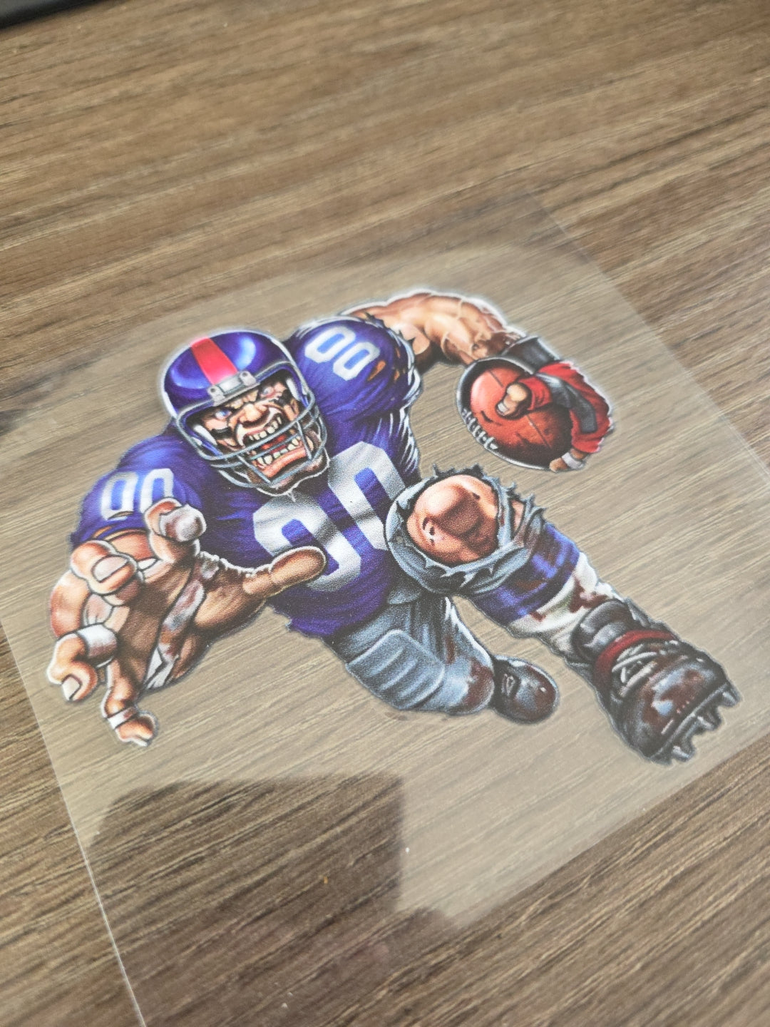 Running Football Player – 4x4 UV DTF Sports Decal