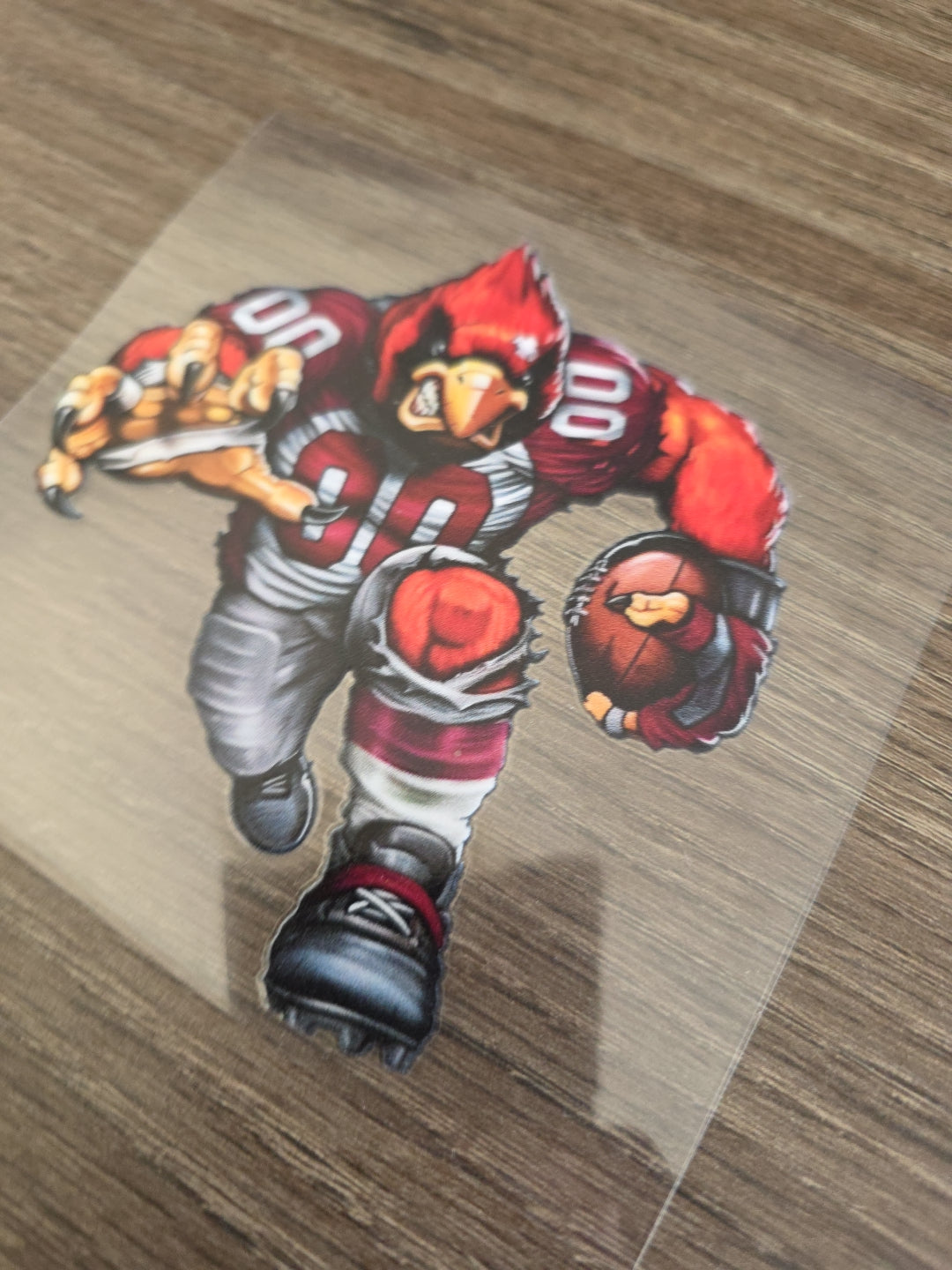 Running Football Player – 4x4 UV DTF Sports Decal