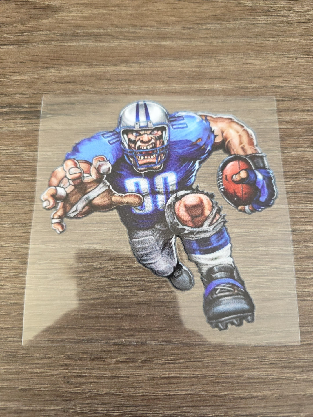 Running Football Player – 4x4 UV DTF Sports Decal