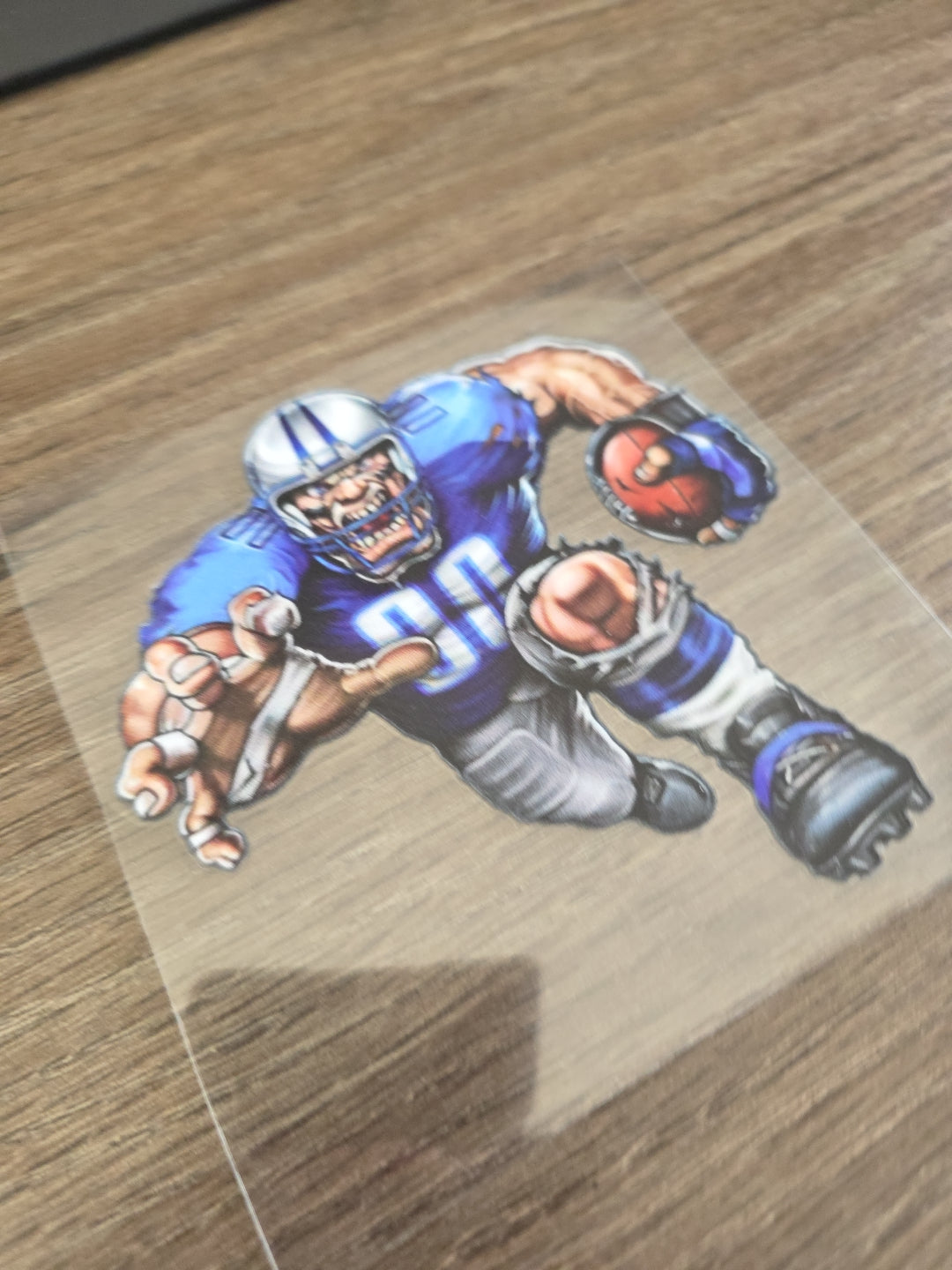 Running Football Player – 4x4 UV DTF Sports Decal