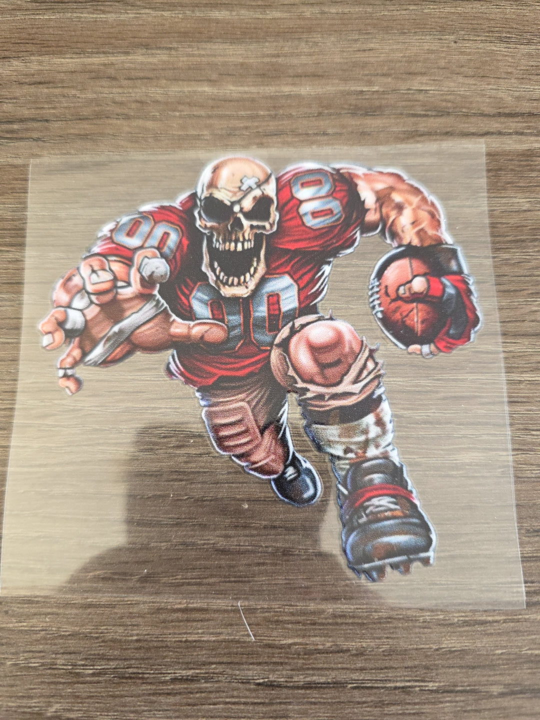 Running Football Player – 4x4 UV DTF Sports Decal
