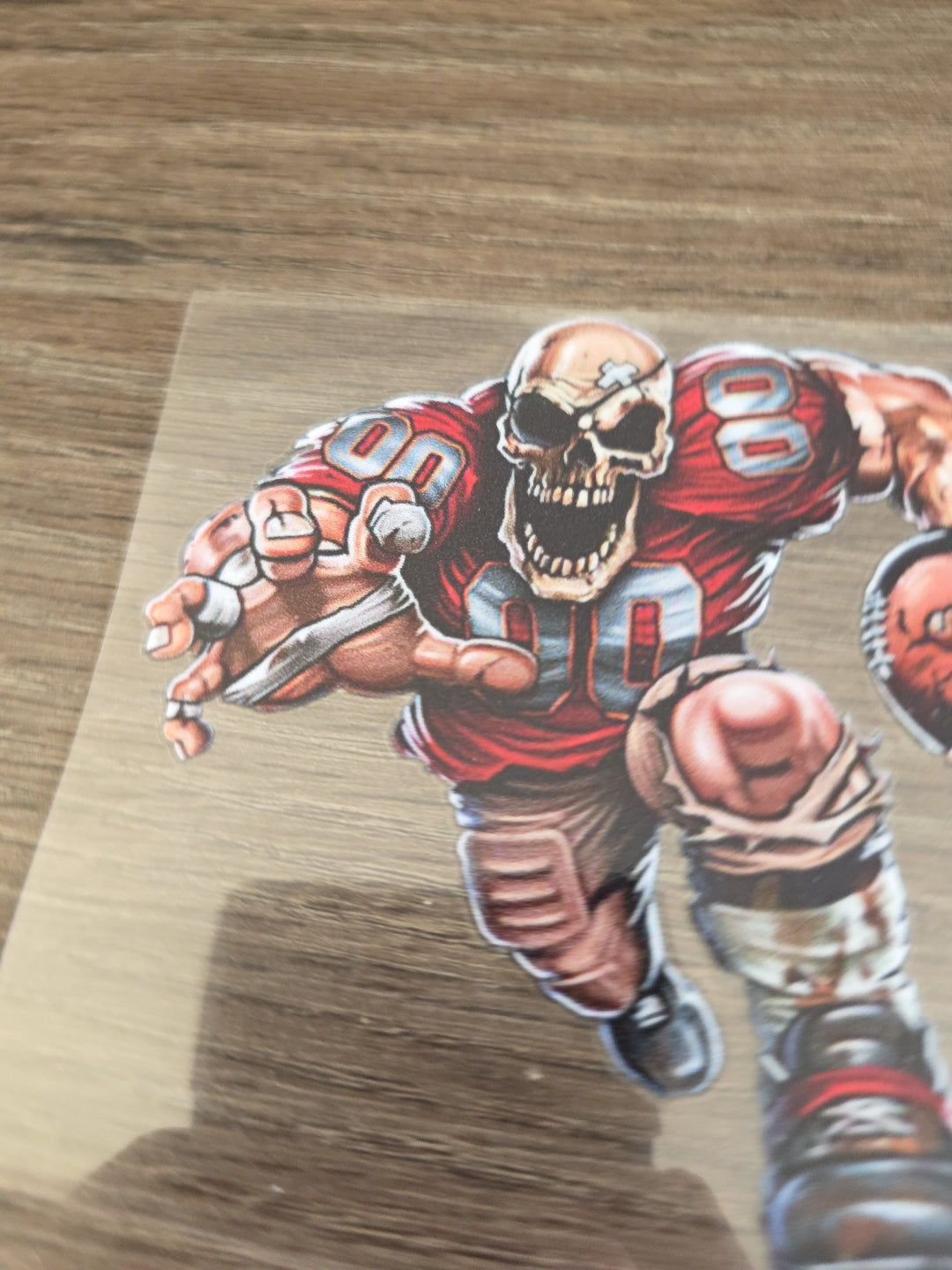 Running Football Player – 4x4 UV DTF Sports Decal