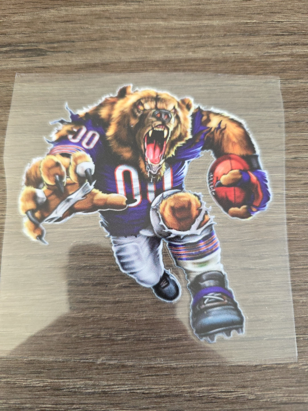 Running Football Player – 4x4 UV DTF Sports Decal