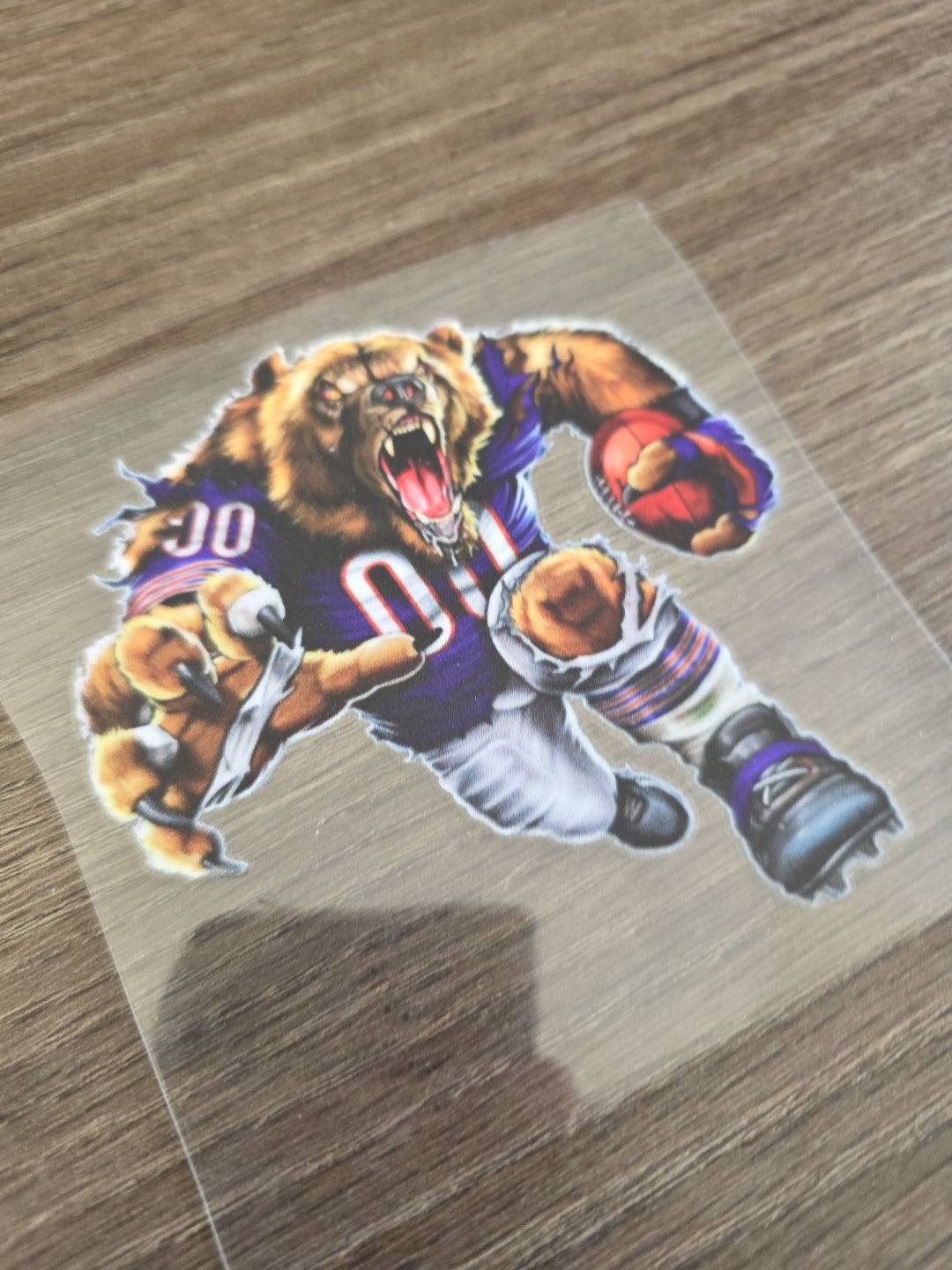 Running Football Player – 4x4 UV DTF Sports Decal