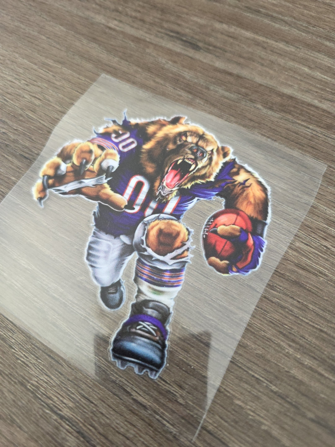 Running Football Player – 4x4 UV DTF Sports Decal
