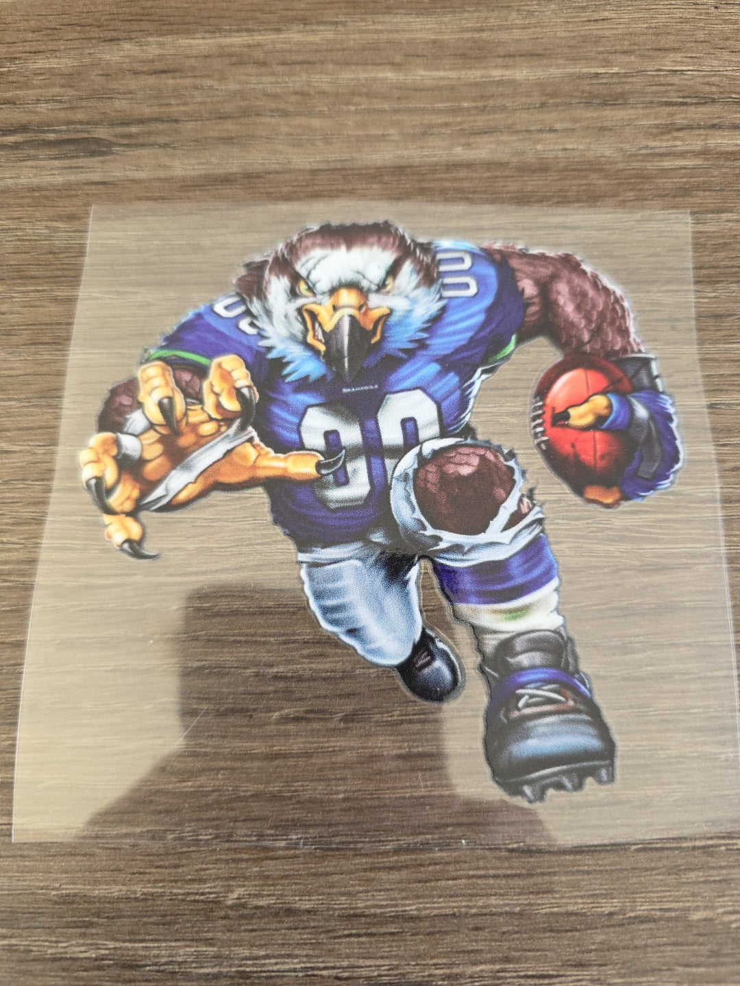 Running Football Player – 4x4 UV DTF Sports Decal