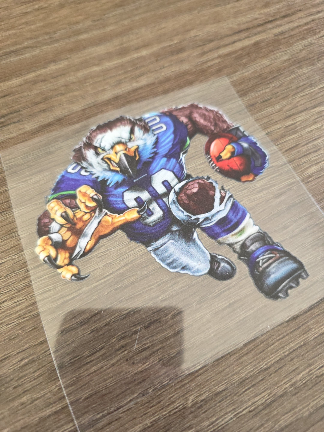 Running Football Player – 4x4 UV DTF Sports Decal
