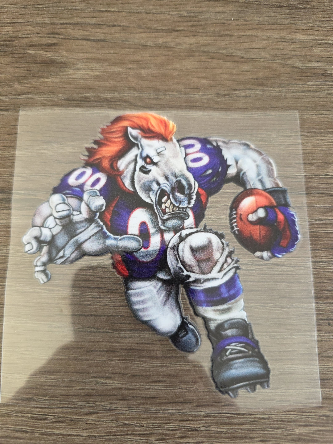Running Football Player – 4x4 UV DTF Sports Decal