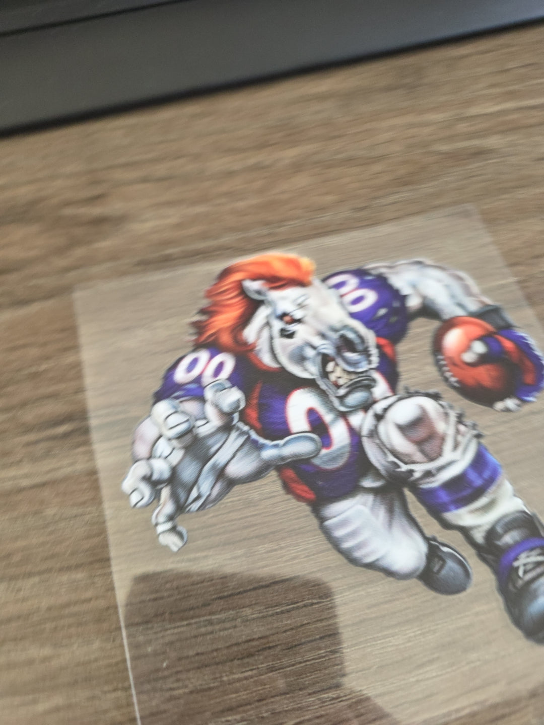 Running Football Player – 4x4 UV DTF Sports Decal