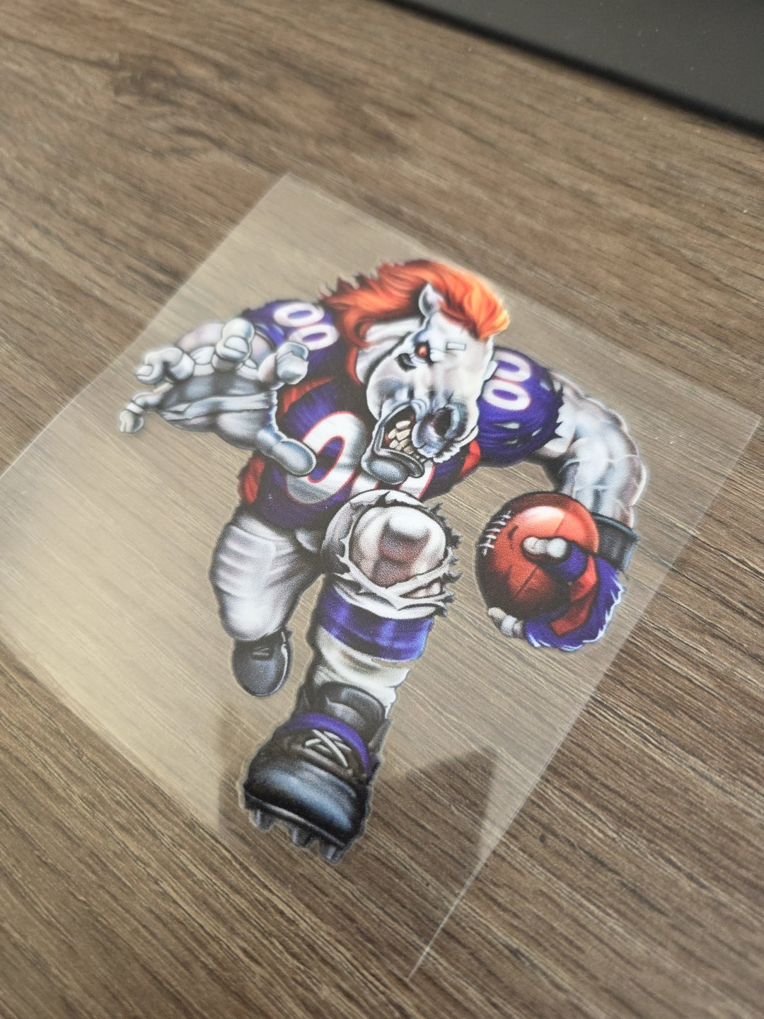 Running Football Player – 4x4 UV DTF Sports Decal