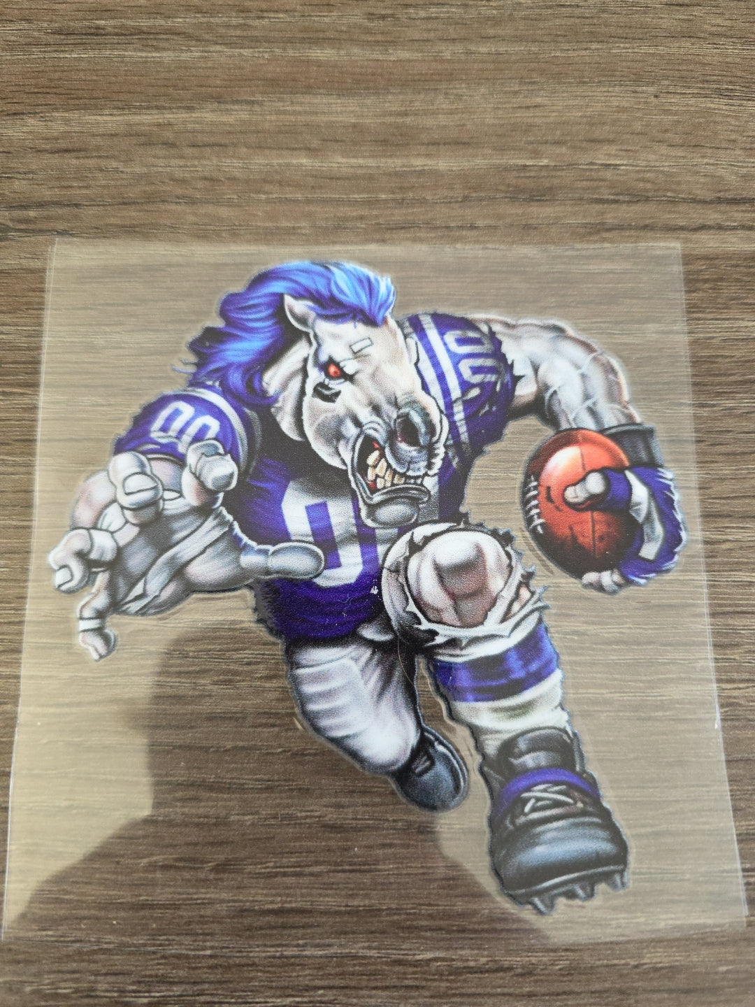 Running Football Player – 4x4 UV DTF Sports Decal