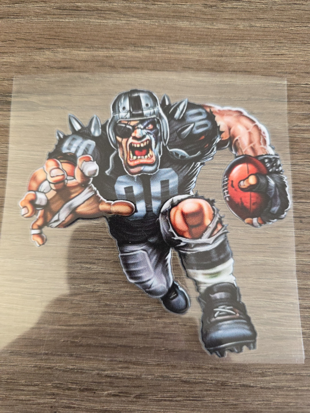 Running Football Player – 4x4 UV DTF Sports Decal