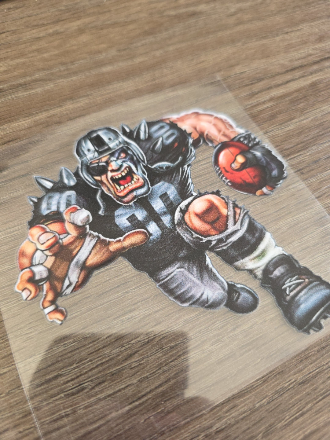 Running Football Player – 4x4 UV DTF Sports Decal