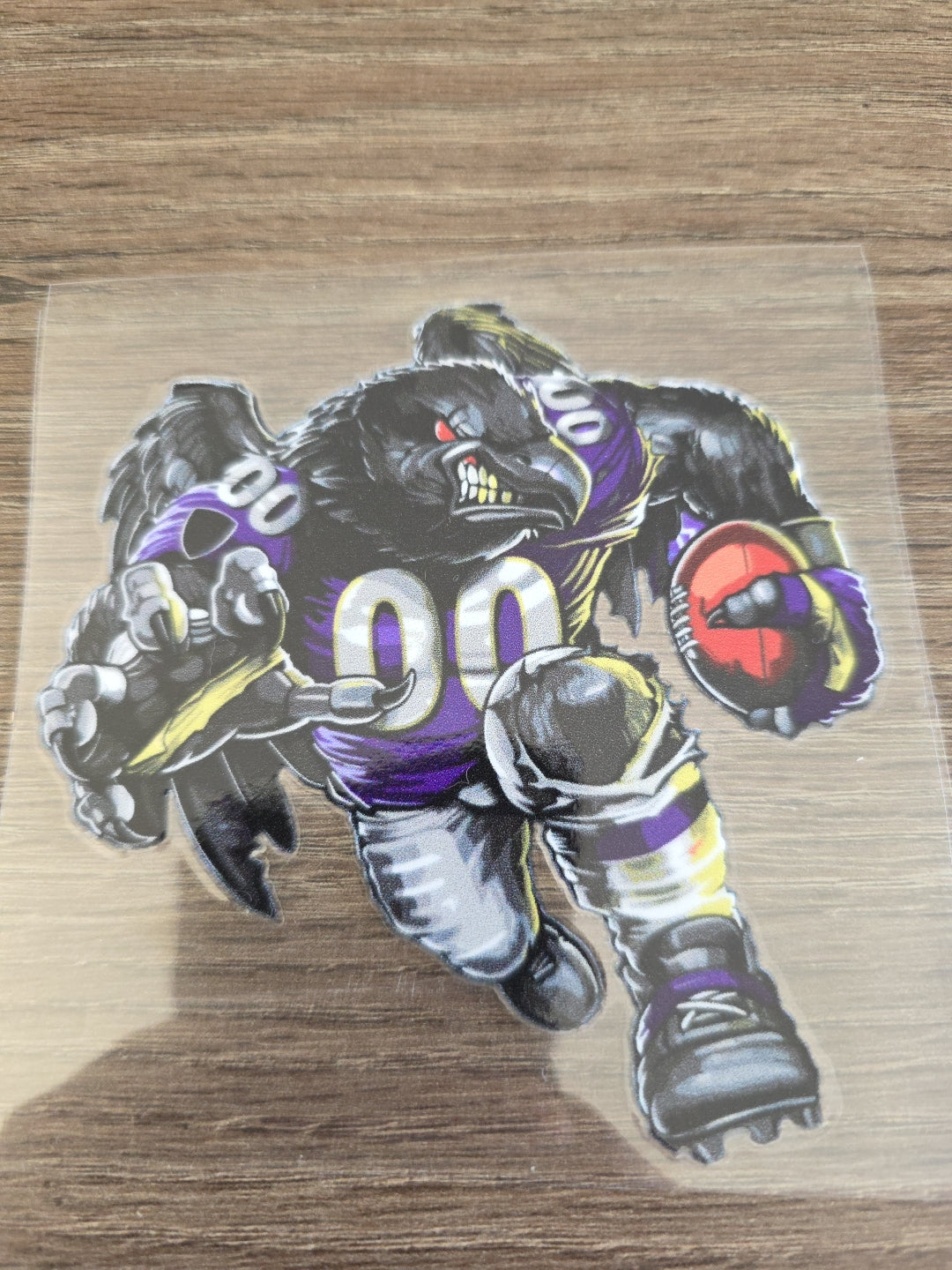 Running Football Player – 4x4 UV DTF Sports Decal
