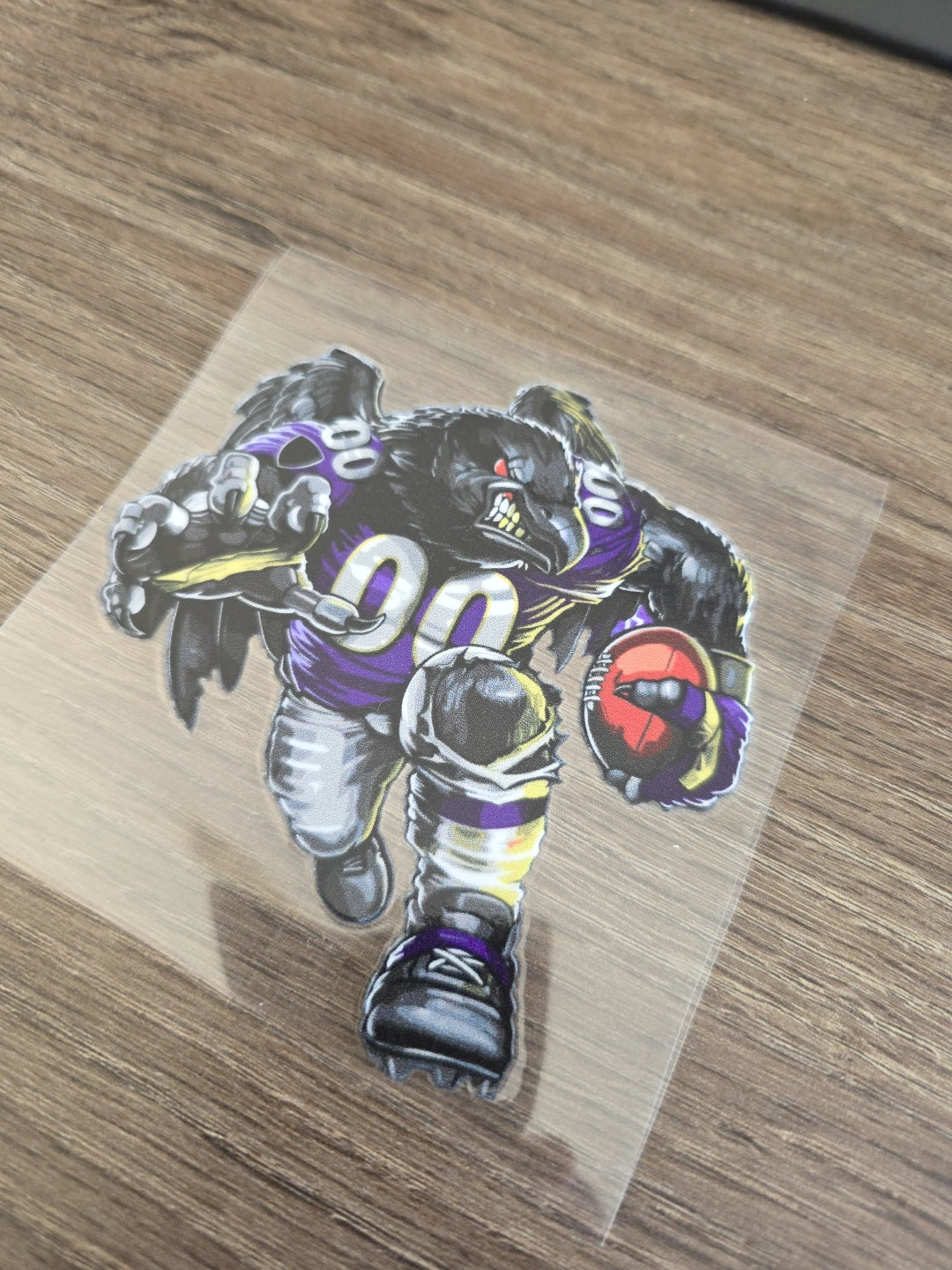 Running Football Player – 4x4 UV DTF Sports Decal