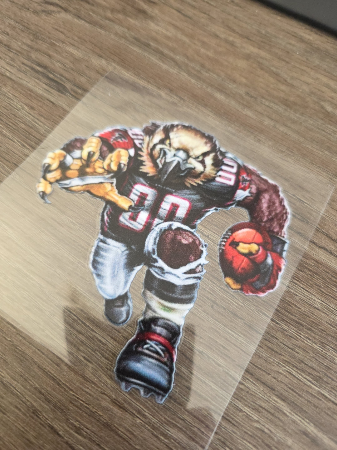 Running Football Player – 4x4 UV DTF Sports Decal