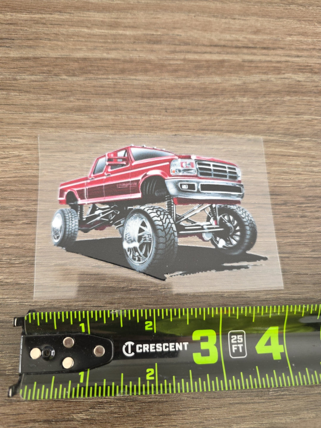 Heavy Duty Truck UV DTF DECAL STICKER Raised Waterproof High Quality 4in