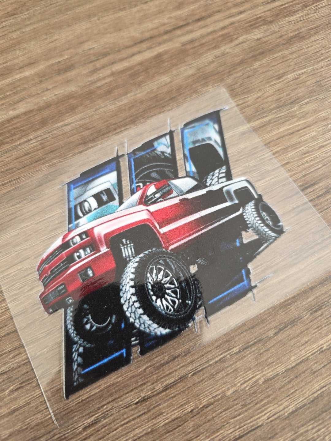 Heavy Duty Truck UV DTF DECAL STICKER Raised Waterproof High Quality 4in