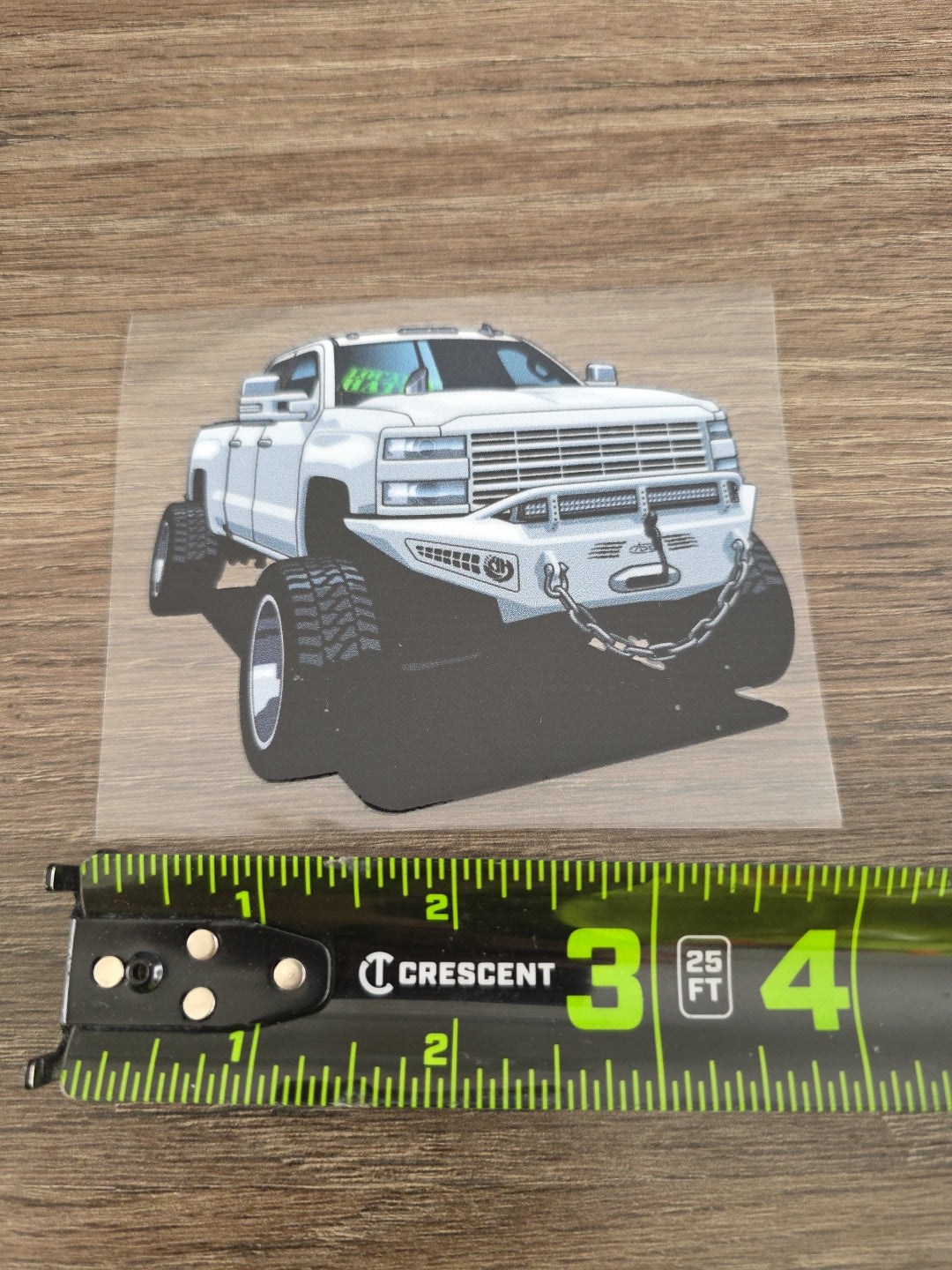 Heavy Duty Truck UV DTF DECAL STICKER Raised Waterproof High Quality 4in