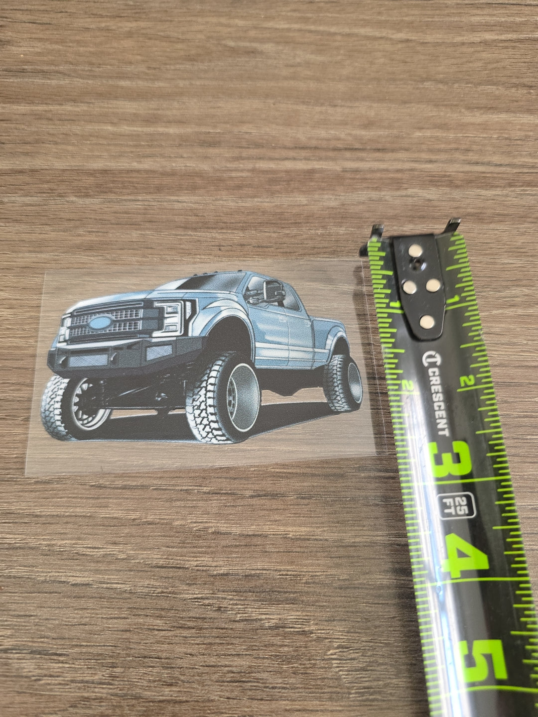 Heavy Duty Truck UV DTF DECAL STICKER Raised Waterproof High Quality 4in