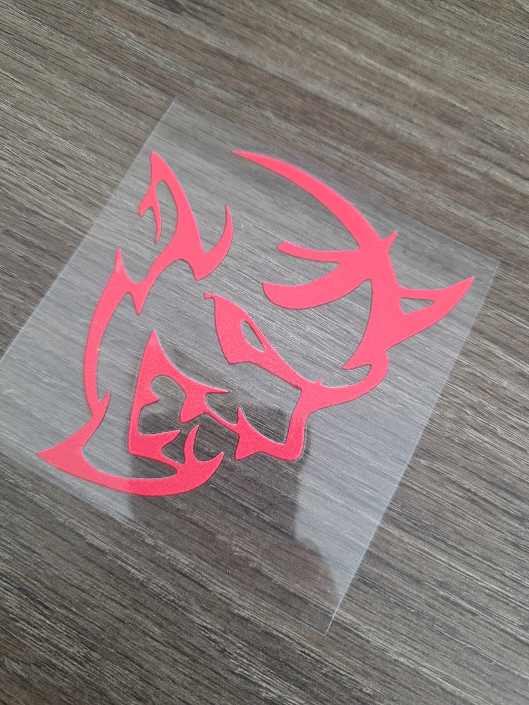 Dodge Hellcat Demon Logo High Quality Waterproof Raised UV DTF Window Decal 4in