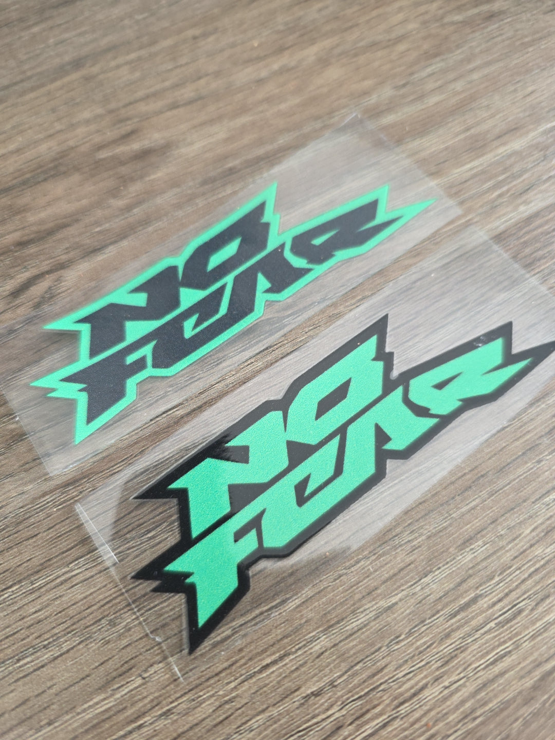 NO FEAR Outlined Raised UV DTF Decal Sticker Waterproof High Quality 4in