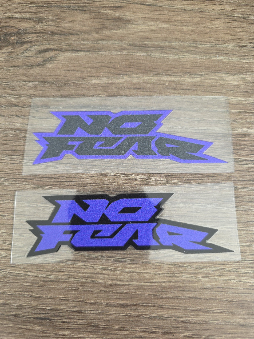 NO FEAR Outlined Raised UV DTF Decal Sticker Waterproof High Quality 4in