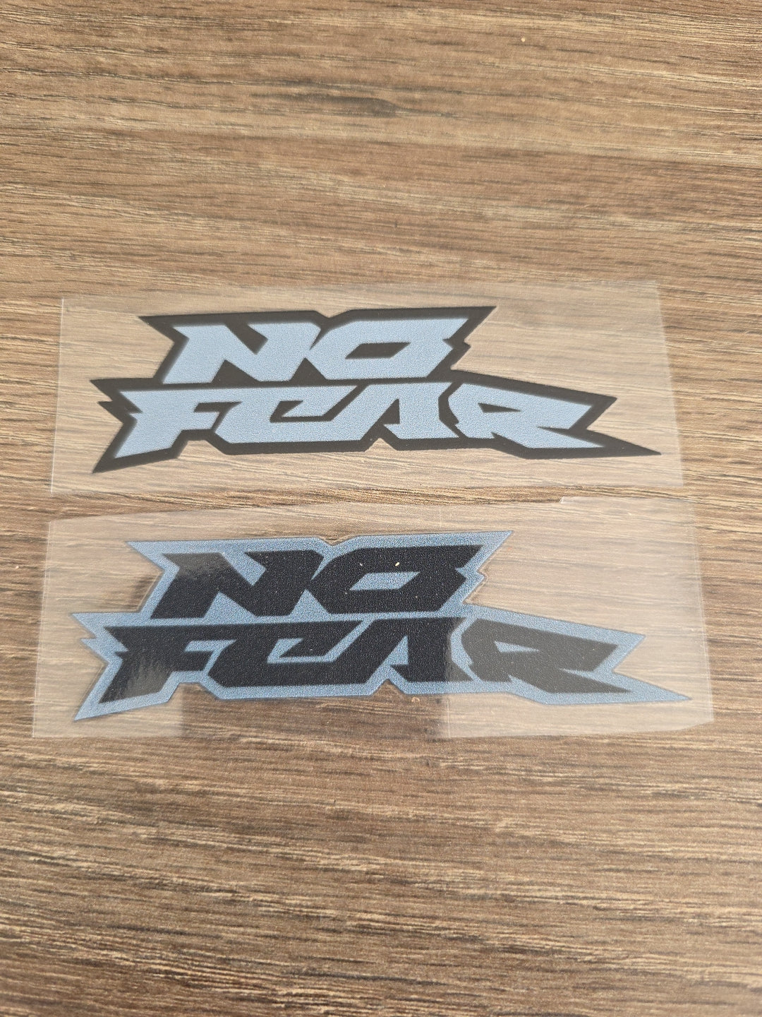 NO FEAR Outlined Raised UV DTF Decal Sticker Waterproof High Quality 4in