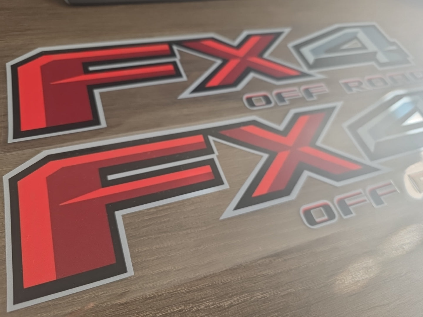 2pc FX4 Off Road – Custom Color 4x4 UV DTF Decal Set for Ford Trucks