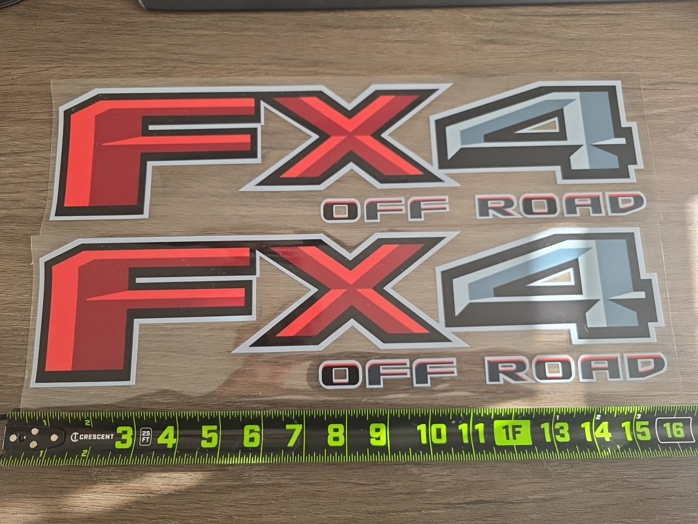 2pc FX4 Off Road – Custom Color 4x4 UV DTF Decal Set for Ford Trucks