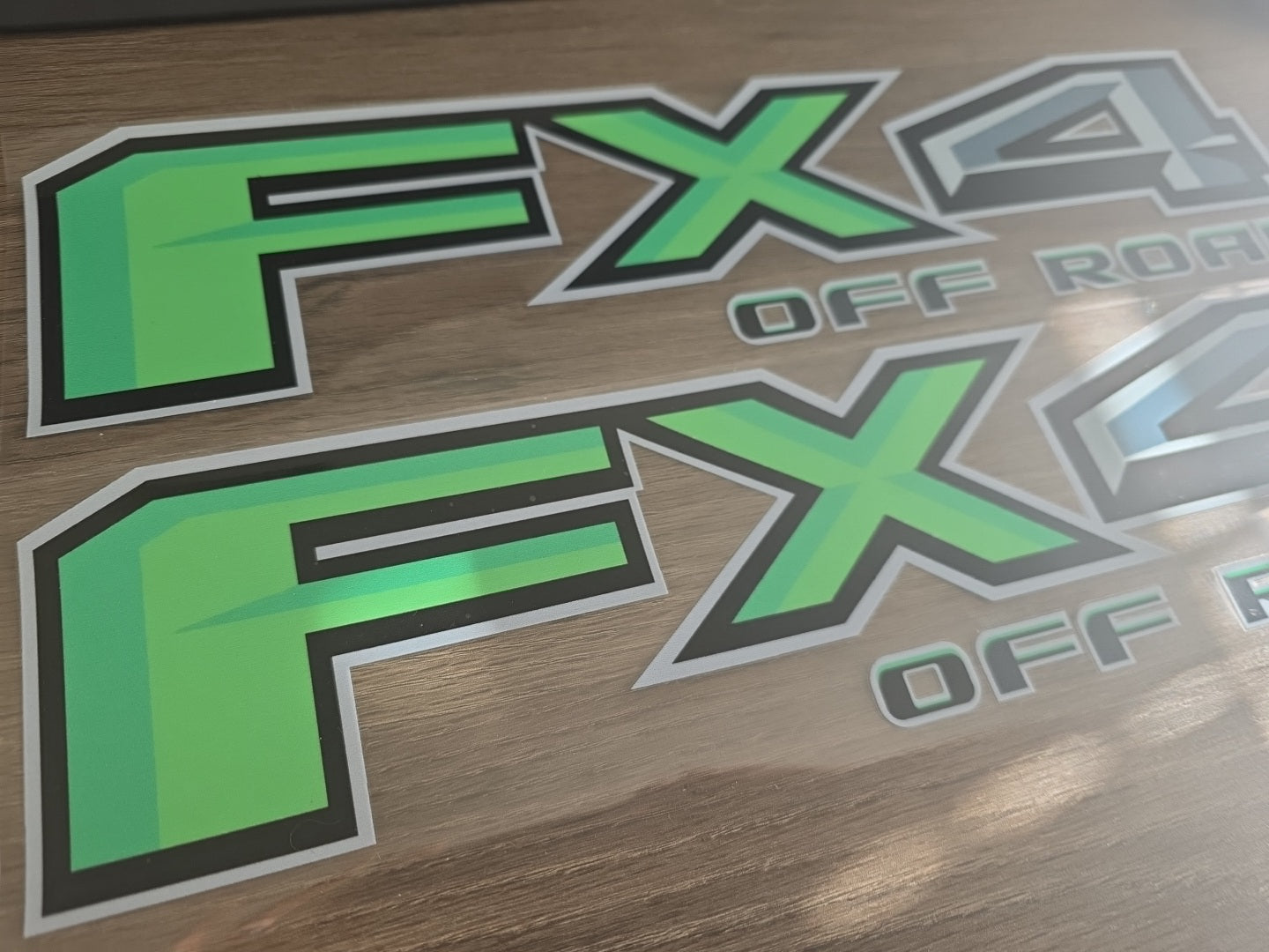 2pc FX4 Off Road – Custom Color 4x4 UV DTF Decal Set for Ford Trucks