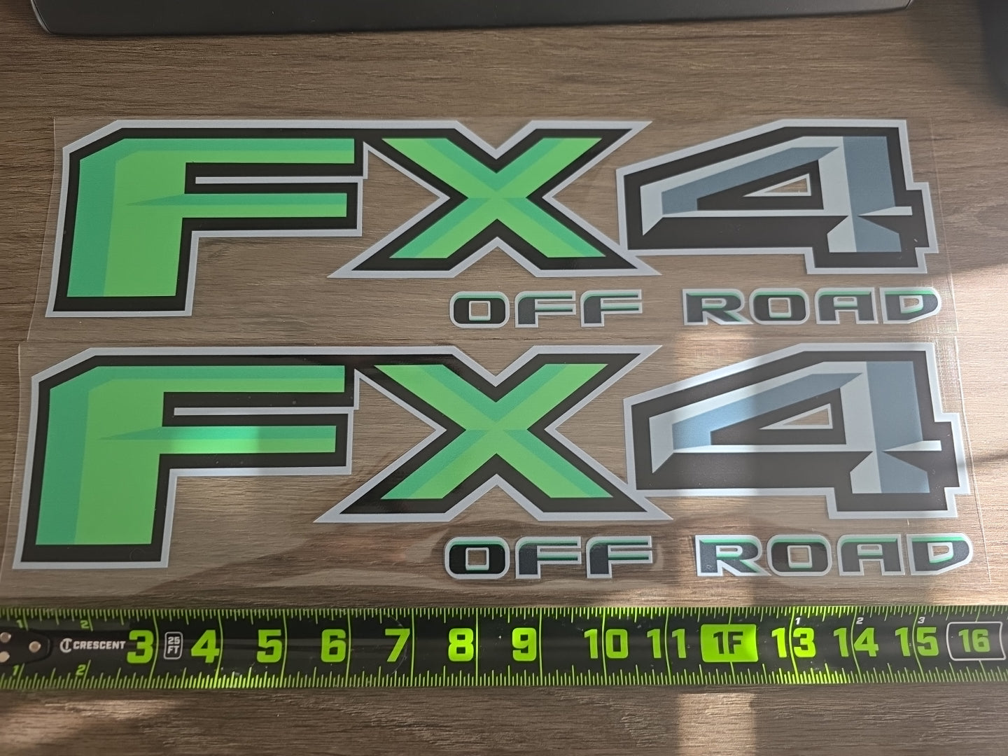 2pc FX4 Off Road – Custom Color 4x4 UV DTF Decal Set for Ford Trucks