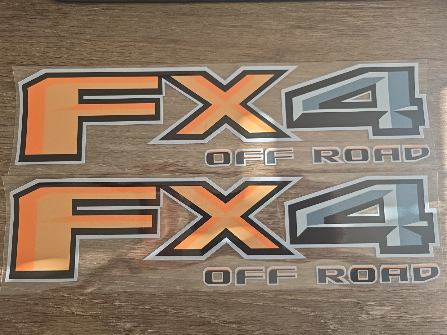 2pc FX4 Off Road – Custom Color 4x4 UV DTF Decal Set for Ford Trucks