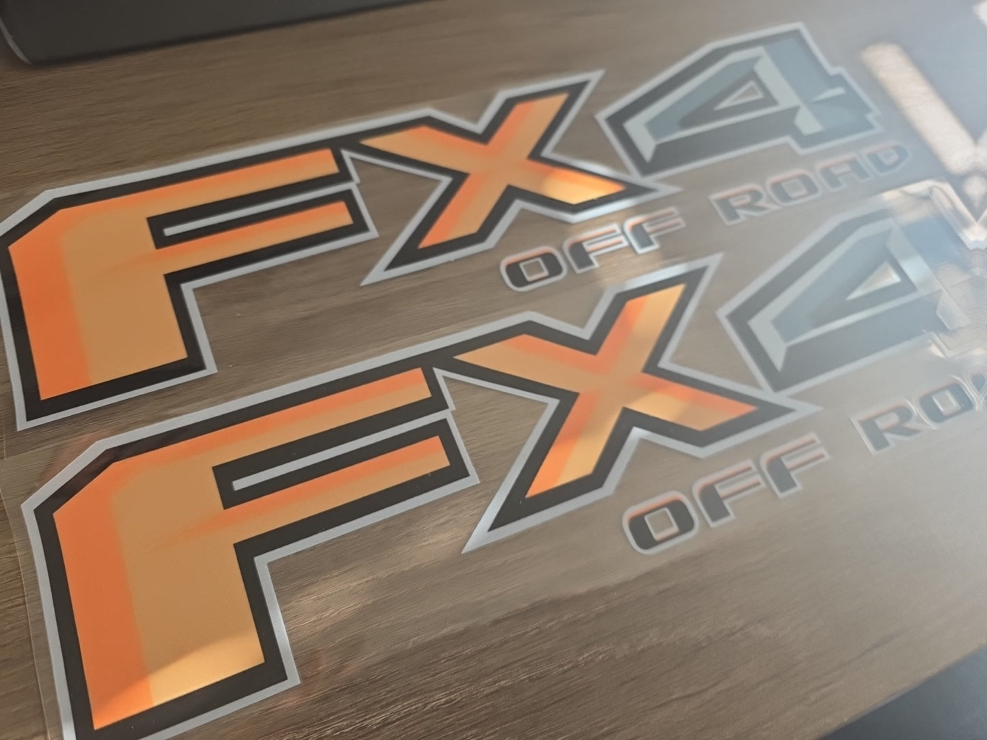 2pc FX4 Off Road – Custom Color 4x4 UV DTF Decal Set for Ford Trucks