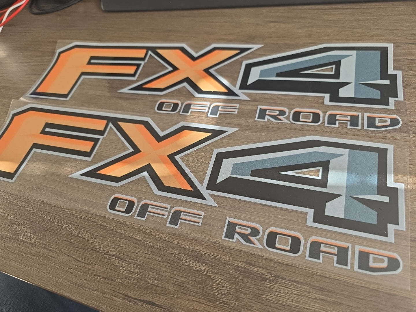 2pc FX4 Off Road – Custom Color 4x4 UV DTF Decal Set for Ford Trucks