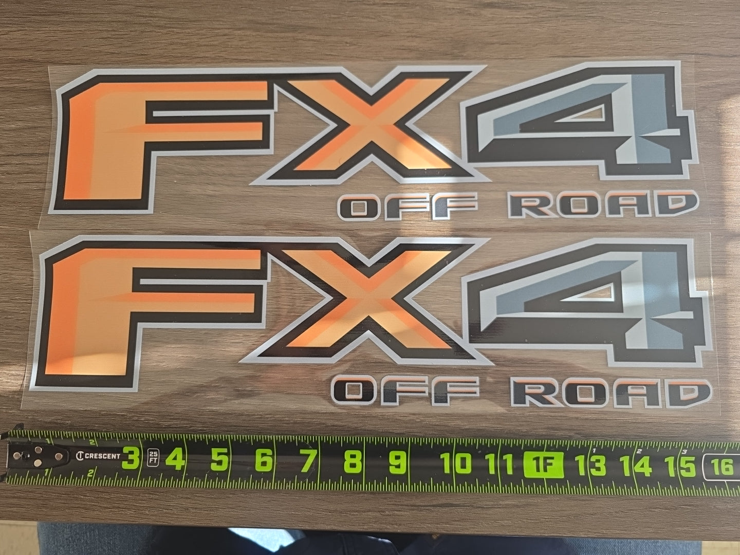 2pc FX4 Off Road – Custom Color 4x4 UV DTF Decal Set for Ford Trucks