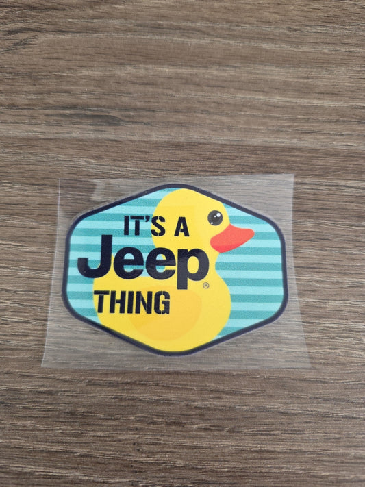 It’s a Jeep Thing – UV DTF Decal for Vehicle Windows, Laptops & Gear