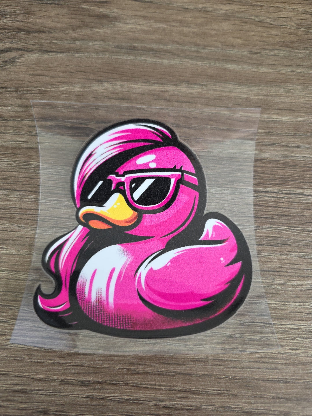 Pink Rubber Duck – UV DTF Ducking Decal for Jeep & Vehicle Windows