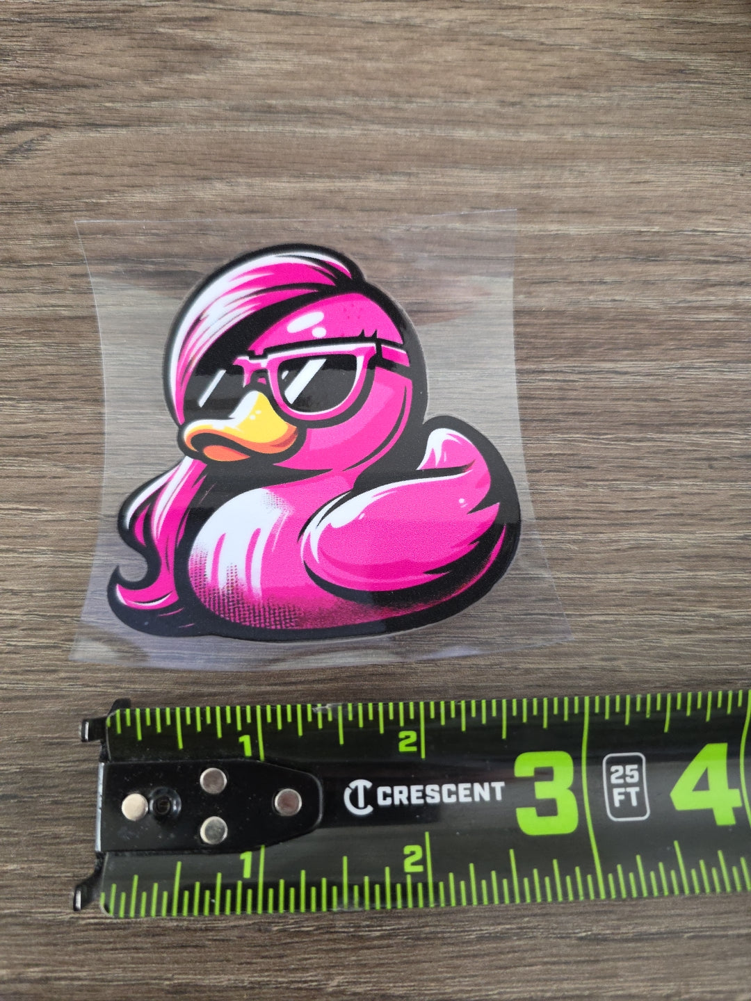 Pink Rubber Duck – UV DTF Ducking Decal for Jeep & Vehicle Windows