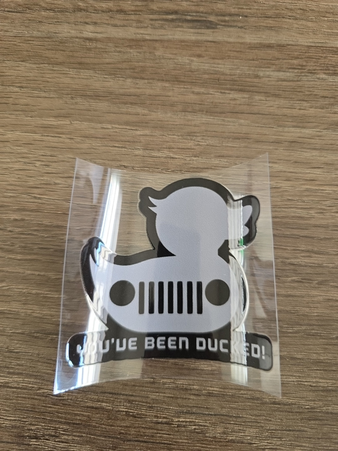 You’ve Been Ducked – Solid Multicolor Rubber Duck UV DTF Ducking Decal for Jeep & Vehicle Windows